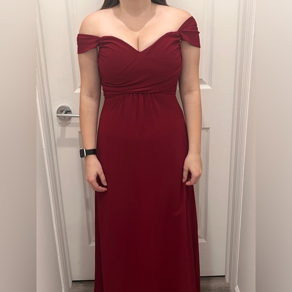 Windsor Dresses Red Floor Length Gown Poshmark